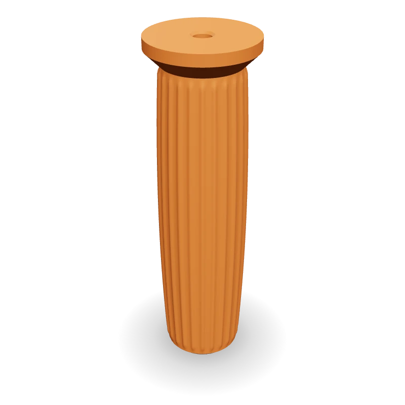 Cabo de formão com colar