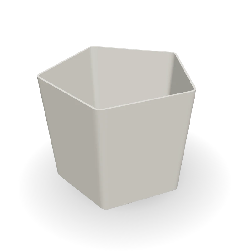 Cachepô pentagonal