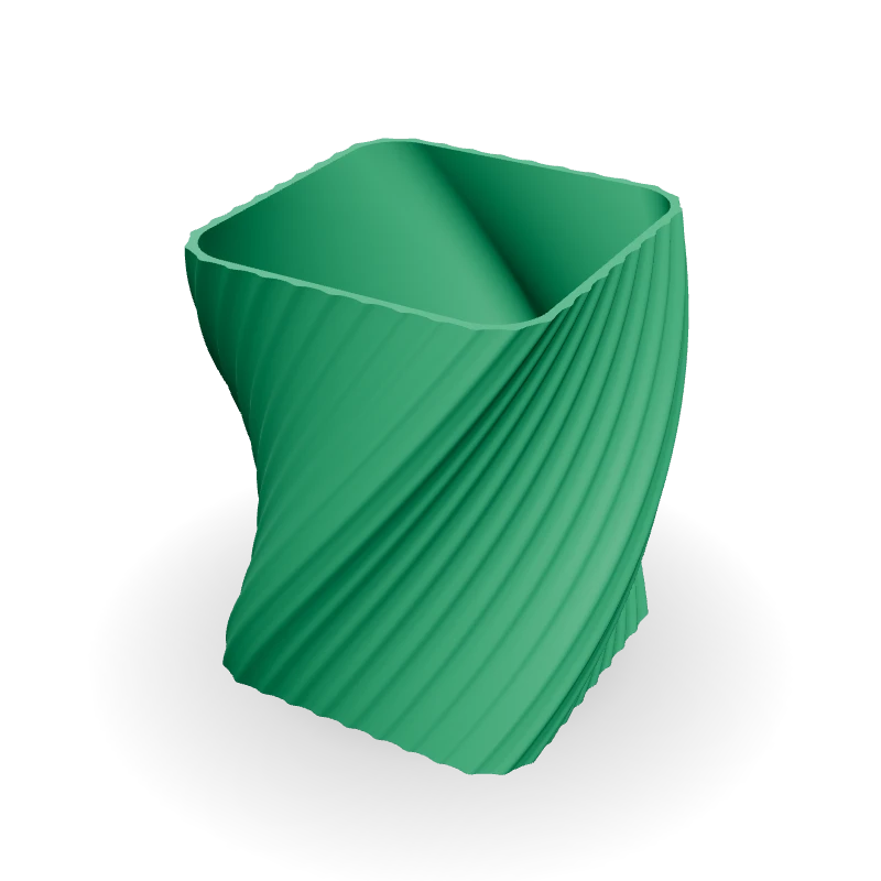 Caixa espiral quadrada