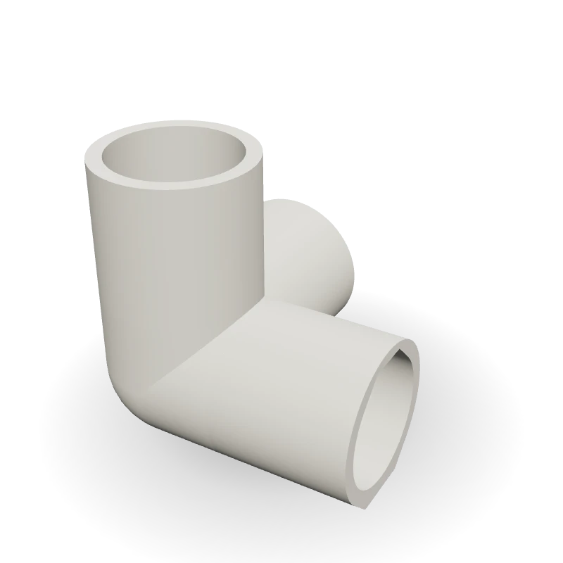 Canto 3D para estante de tubo