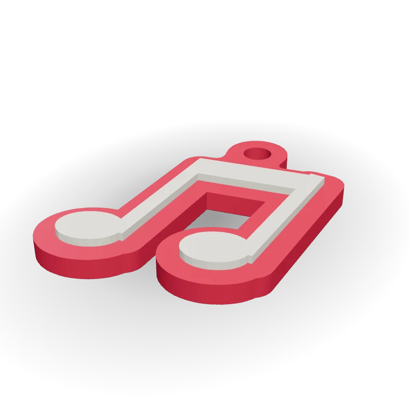 Chaveiro de nota musical