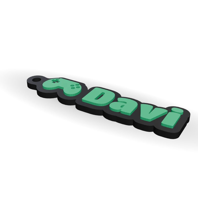 Chaveiro gamer com nome