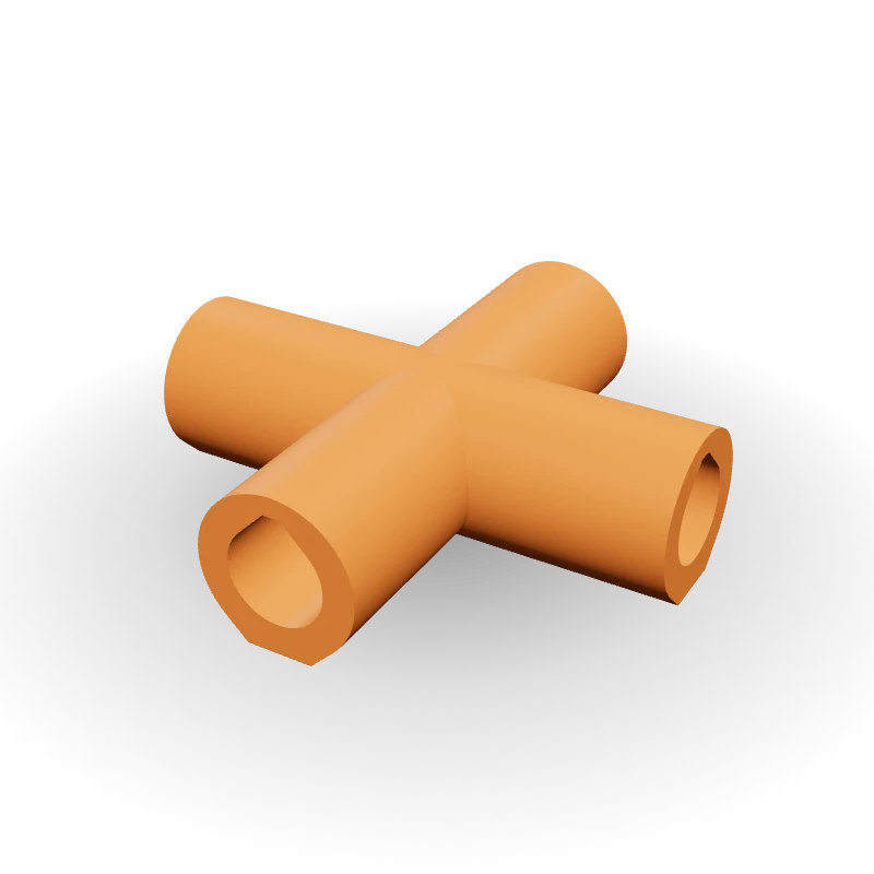 Cruzeta para varetas de 6 mm