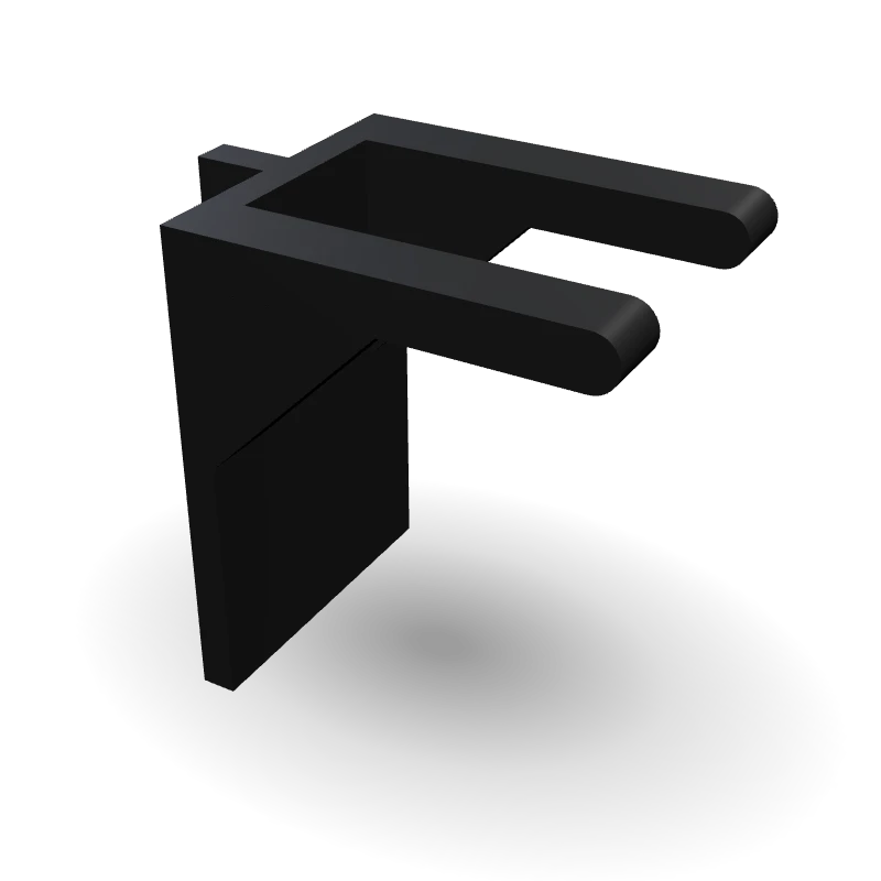 Forquilha para placa perfurada