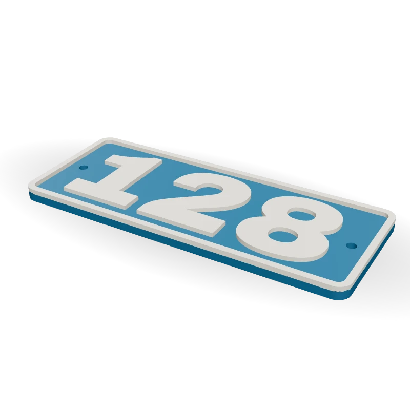 Placa de número para casa