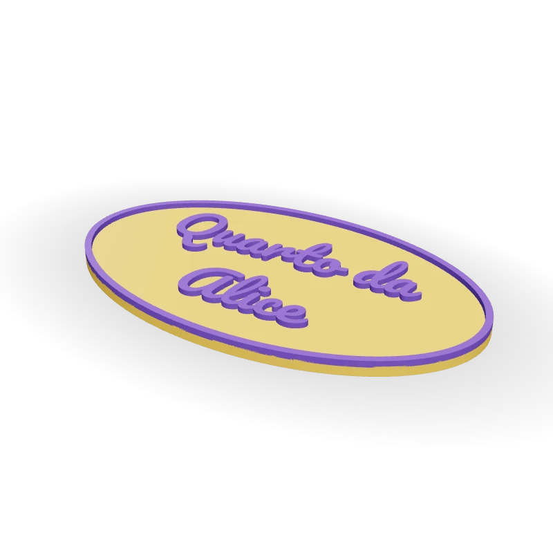 Placa de quarto infantil