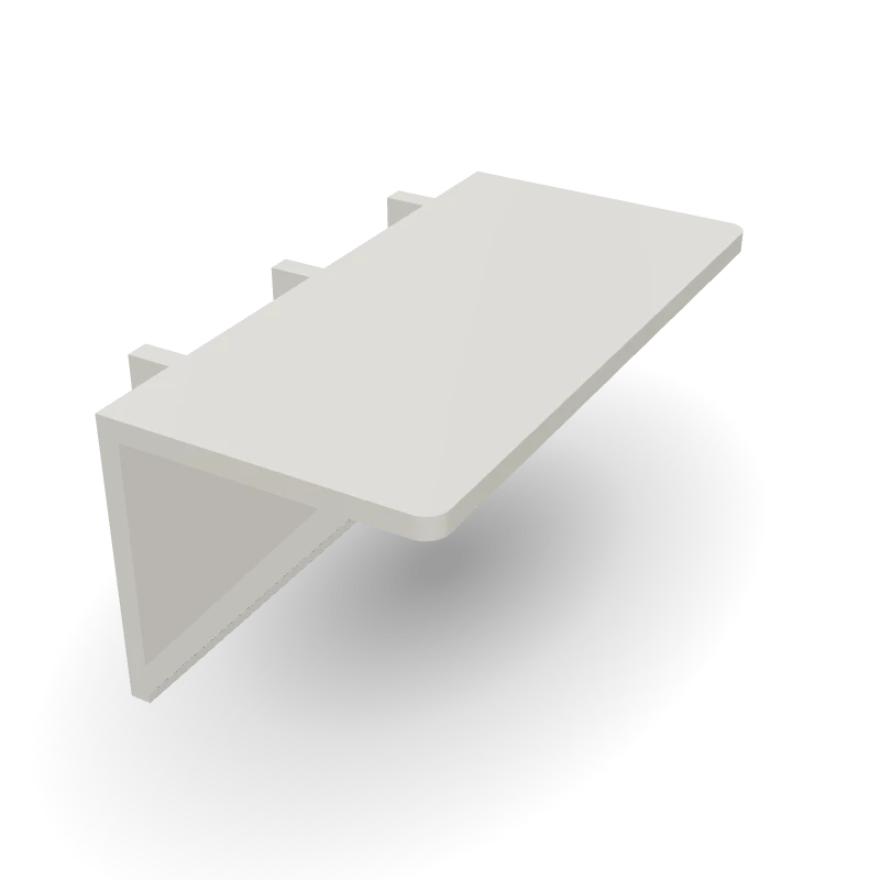 Prateleira para placa perfurada