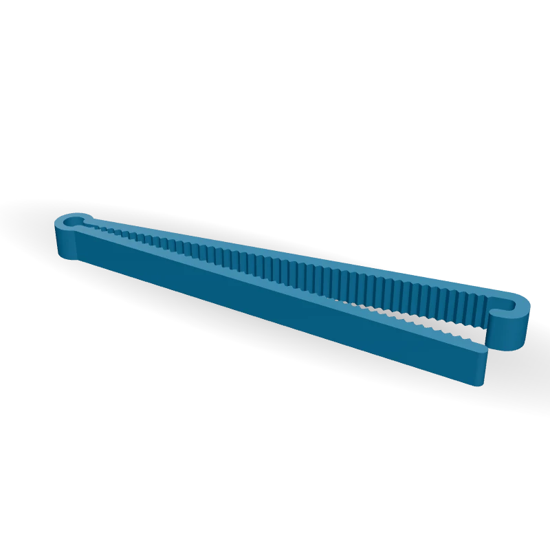 Prendedor de saco grande com dentes