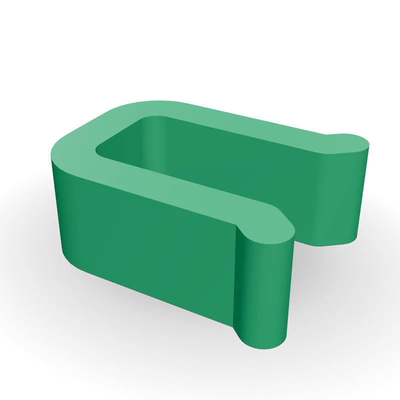 Presilha para mesa de vidro