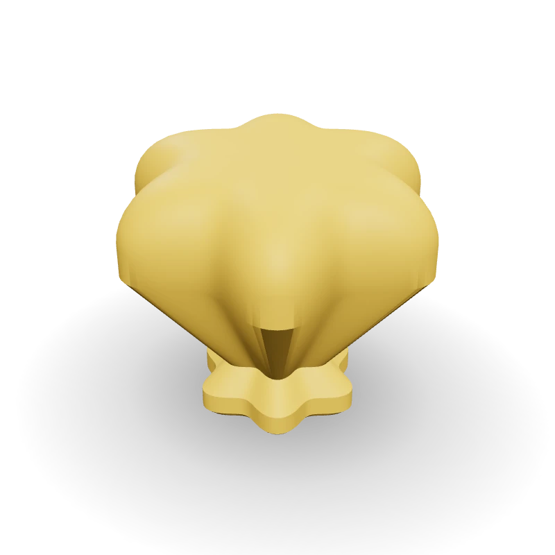 Puxador botão flor