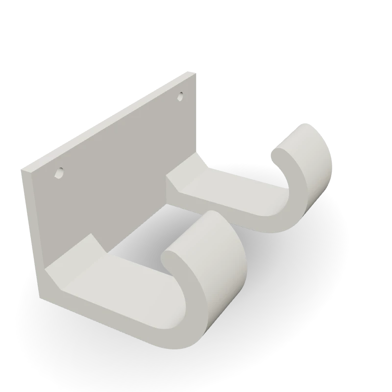 Suporte duplo para toalhas